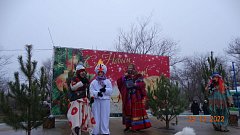 В Озинках прошла торжественная встреча Деда Мороза и Снегурочки. 