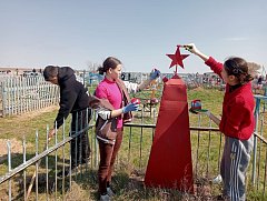 Патриотическая акция "Дорога к обелиску" в с. Пигари