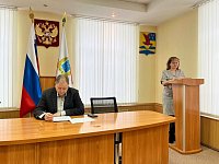 В администрации района 