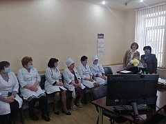 Озинскую  районную  больницу с рабочим визитом посетила заместитель министра здравоохранения А. М. Выкова