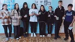 Учащиеся МОУ "ООШ р.п. Озинки" приняли участие в конкурсе "Блиндажная свеча".